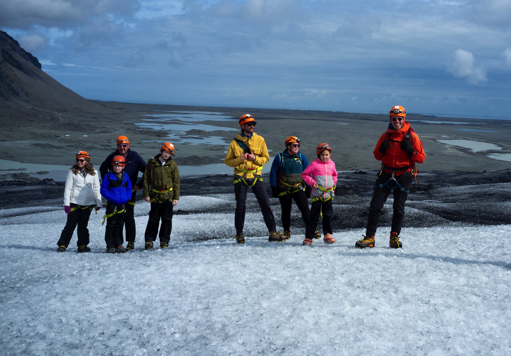 Glacier hikers